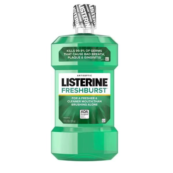 Listerine Antiseptic Freshburst Mouthwash 1 Liter Bottle, PK6, Listerine, Mfr#: 5242835